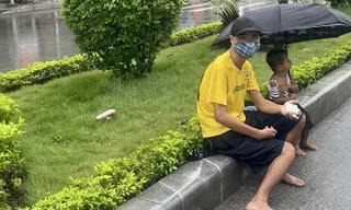 Người ăn xin trên đại lộ Lê Lợi (TP Thanh Hoá). Ảnh minh hoạ