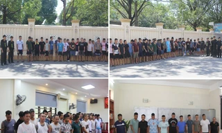 Bắt 142 đối tượng tại sới 'đá gà' ở Thanh Hoá