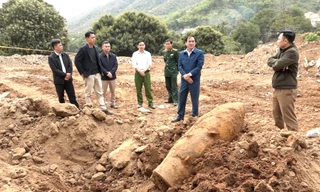 Phát hiện vật thể lạ nghi là bom ở Thanh Hóa