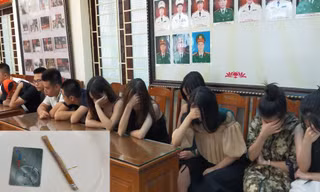 Tang vật và nhóm người sử dung ma tuý