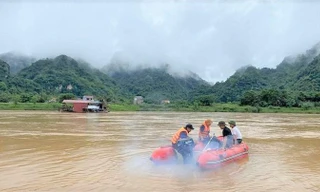 Tìm thấy thi thể bé trai bị nước cuốn trên sông Mã
