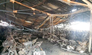 Vụ cháy nhà xe Trường đại học Hồng Đức: Chưa tính được số tiền thiệt hại, chờ kết luận giám định của Bộ Công an 