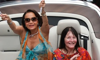 Nữ tỷ phú gây chú ý trong lễ đón Hoa hậu Thế giới 