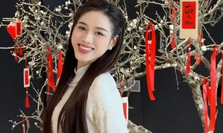 Đỗ Thị Hà, Huyền My trang hoàng nhà cửa đón Tết 