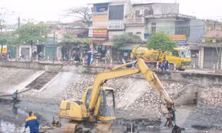 Hà Nội đồng loạt cải tạo kênh mương	Ảnh: N.T