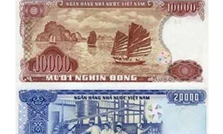 Thu đổi tiền cotton 10.000, 20.000 đồng trước 1-1-2013