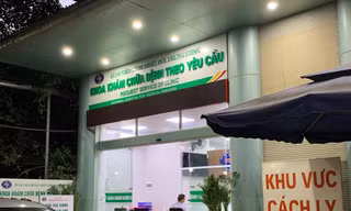 Trung tâm Bệnh Nhiệt đới - BV Bạch Mai đã thực hiện việc cách ly toàn bộ Trung tâm khi phát hiện có ca mắc COViD-19. Ảnh: Như Ý