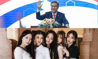 Được nhắc trong chuyến thăm Việt Nam của Ngoại trưởng Hàn Quốc, NewJeans khiến V-fan "nở mày nở mặt"