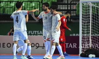 ĐT futsal Việt Nam thua Uzbekistan, Afghanistan ăn mừng