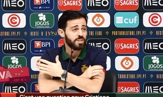 Bị hỏi về Ronaldo, ngôi sao tuyển Bồ Đào Nha phản ứng ra mặt