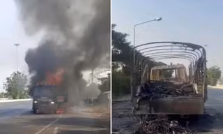 SỐC: Dự giải châu Á, toàn bộ phương tiện thi đấu của đội tuyển đua xe đạp Việt Nam bị thiêu rụi tại Thái Lan