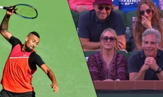 Bực bội vì thua Nadal, Kyrgios trút giận lên ngôi sao Hollywood