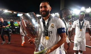 Benzema tiệm cận Ronaldo trong ngày Real Madrid giành Siêu Cúp châu Âu
