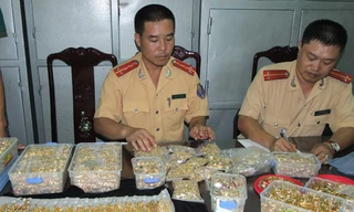 Bắt giữ 19,4 kg kim loại nghi là vàng