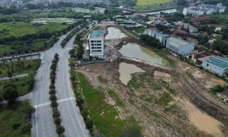 Diễn biến vụ đào hồ trái phép trên đất cây xanh tại khu đô thị Thanh Hà