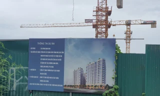 Phạt chủ dự án chung cư ở quận Long Biên gây sụt lún vỉa hè, nứt mặt đường