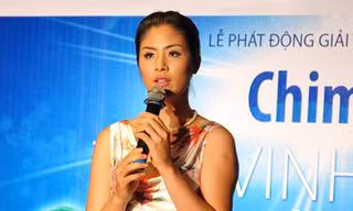 Hoa hậu Ngọc Hân làm Sứ giả Chim Én 2012