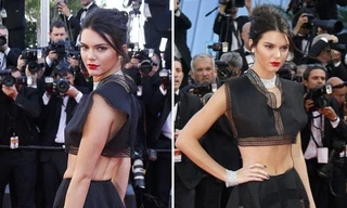 Em gái cô Kim khoe dáng thướt tha tại LHP Cannes