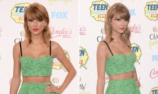 Taylor Swift đẹp như búp bê Barbie trên thảm đỏ TCA 2014
