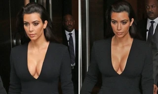 Cô Kim khoe ngực táo bạo khi đi dự tiệc