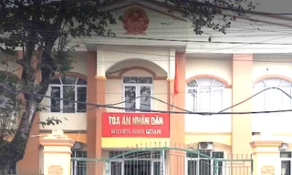Bị can Nguyên công tác tại TAND huyện Nho Quan.