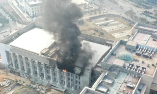 TAND TP Hà Nội đang trong giai đoạn hoàn thiện. Ảnh: Đ.H