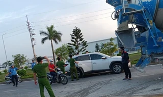 Công an xuất hiện tại hiện trường vụ cản trở.