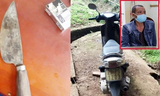 Thành và tang vật gây án. Ảnh: C.A