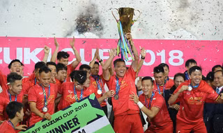 Tuyển Việt Nam đoạt chức vô địch AFF Suzuki Cup 2018 ảnh: nhu ý