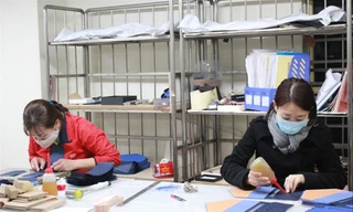 Các doanh nghiệp ngành da giày cho hay, lối thoát duy nhất cho gần 4 triệu lao động trong ngành vẫn chờ vào việc xuất khẩu phục hồi sau đỉnh dịch COVID-19 Ảnh: Nguyễn Bằng