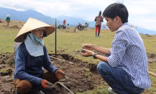 Đá đen Phú Yên được gom để bán sang Trung Quốc 