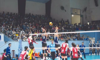 Bóng chuyền nữ Việt Nam ngày càng tụt hậu khi so sánh với sự tiến bộ của Thái Lan ảnh: T.N 