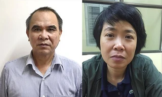 Bị can Cao Duy Hải và Phạm Thị Phương Anh 