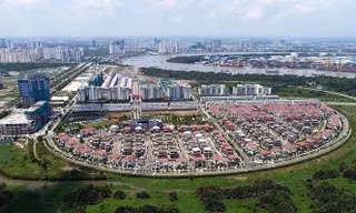 Một góc Khu đô thị mới Thủ Thiêm. Ảnh: Zing