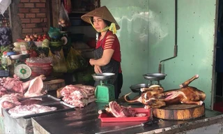 Thịt chó bán tại một chợ ở TPHCM 
