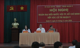 Các đại biểu Quốc hội tiếp xúc cử tri quận 9 ngày 21/11 
