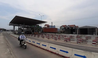 Trạm thu phí BOT quốc lộ 1 tại thị xã Điện Bàn, Quảng Nam thu phí 4 năm nhưng đến nay chưa quyết toán Ảnh: Nguyễn Thành 