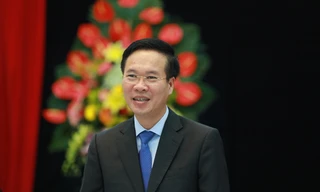 Trưởng ban Tuyên giáo T.Ư Võ Văn Thưởng phát biểu tại cuộc gặp mặt cán bộ, phóng viên báo Tiền Phong ảnh: Hồng Vĩnh