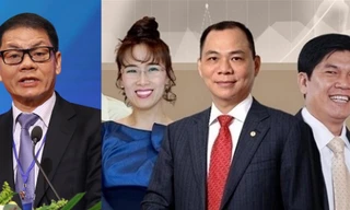 Các tỷ phú giàu nhất sàn chứng khoán Việt Nam. 