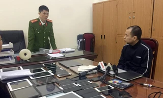 Trần Ngọc Anh, người lập trình thiết kế web đánh bạc qua game đế chế tại cơ quan công an. Ảnh: Nguyễn hoàn 