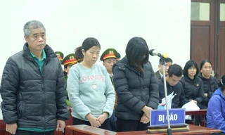 Các bị cáo tại tòa