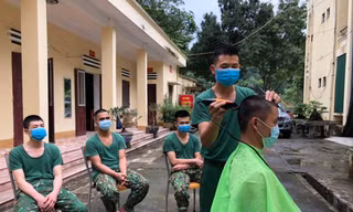 Tổ “Tay kéo biên phòng” Đồn Biên phòng Tân Thanh Ảnh: Duy Chiến 
