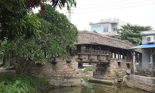 Nguyên trạng Cầu Ngói chợ Thượng trong hồ sơ di tích. ảnh: Hoàng Long 