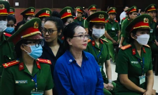 Bà Trương Mỹ Lan tại phiên tòa phúc thẩm giai đoạn 2. Ảnh: Tân Châu