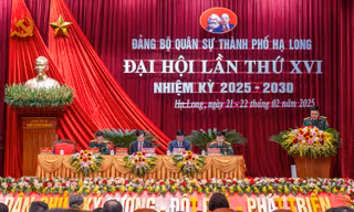 Đại hội Đảng bộ Quân sự thành phố Hạ Long lần thứ XVI