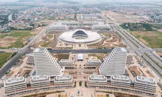 Toàn cảnh Trung tâm Chính trị - Hành chính và Trung tâm Hội nghị - Biểu diễn Hải Phòng, 