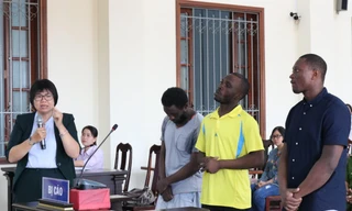 Các bị cáo tại phiên tòa - Ảnh: Kim Hà