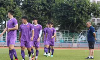 Quang Hải, Quế Ngọc Hải trở lại tập luyện buổi cuối trước trận gặp Lào