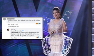 Bị nhận xét 'mặc đồ diễn không bằng đồ ngủ', Cát Tường thẳng thắn đáp trả