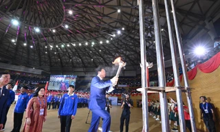 Bắt đầu ngày hội thể thao của học sinh ASEAN